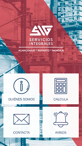 Android application SIG Servicios screenshort