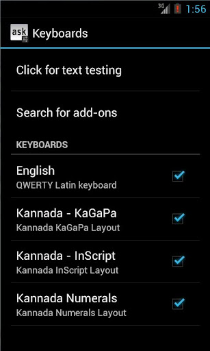 Kannada for AnySoftKeyBoard Screen 3