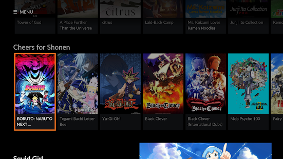 Crunchyroll Captura de pantalla