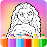 How to color Moanna icon