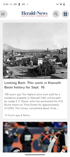 Android application Klamath Herald and News screenshort