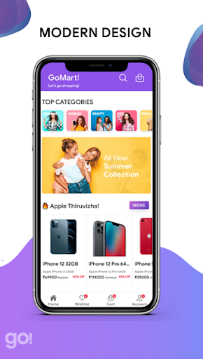 Android application GoMart - eCommerce App UI Kit screenshort
