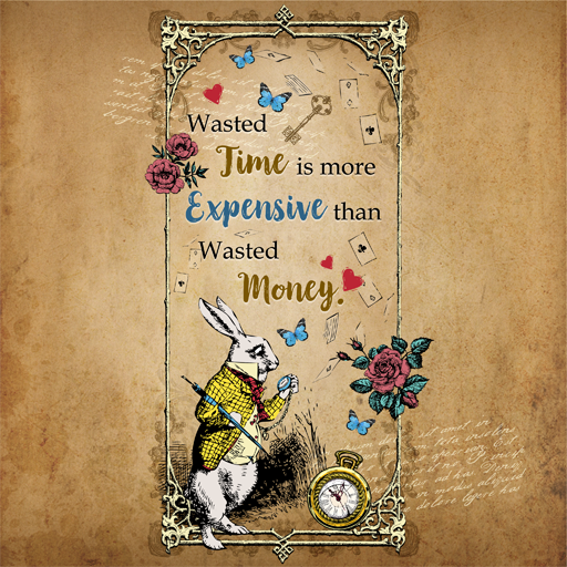 Do not Wasted Time - Wallpaper logo