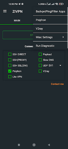 ZIVPN Tunnel (SSH/DNS/UDP) VPN Screen 3
