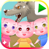 The Three Little Pigs, Bedtime Story Fairytale icon