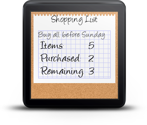 Shopping List  Android Wear