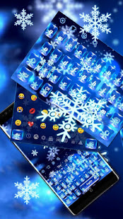 Crystal Winter Snowflake Keyboard