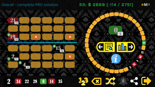 Android application Roulette Mega Tracker (RMT) screenshort