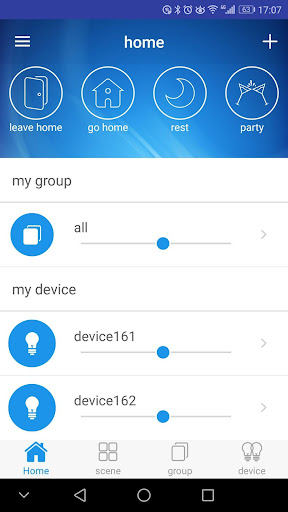 Android application SunWind-BT Garden screenshort
