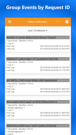 CloudWatch Logs Reader Screen 3