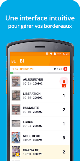 Gestion Presse Screen 2