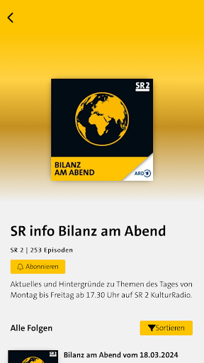 SR 2 KulturRadio Screen 2