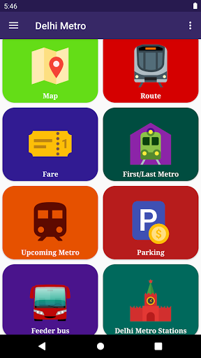Metro Route ,Map and Fare Screen 3