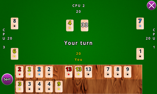 Okey Multiplayer Screen 2