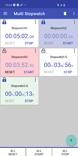 Screenshot of Multi Timer - Stopwatch Timer
