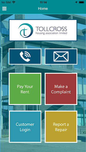 Android application Tollcross Housing Association screenshort