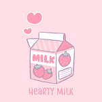 Cute Wallpaper Hearty Milk Theme Apk