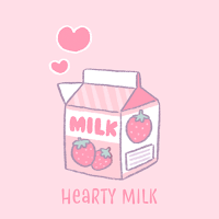 Симпатичные обои Hearty Milk