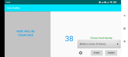 Android application Chew healthy screenshort