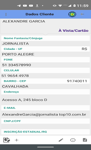 NavCOM-Vendas Screen 2