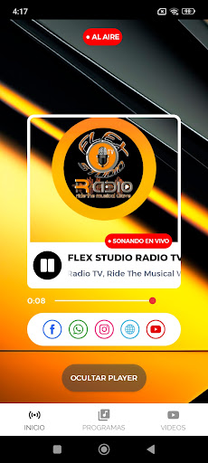 Android application Flex Studio Radio TV screenshort