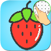 Fruit Color By Number-Coloring PixelArt