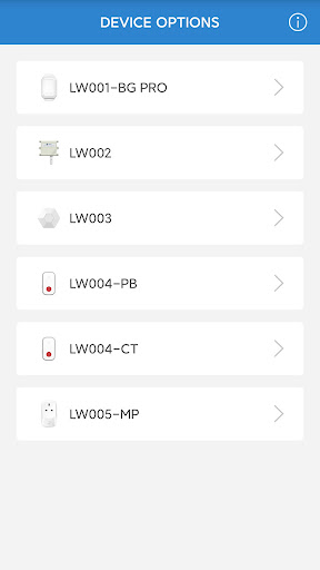Android application MKLoRa screenshort