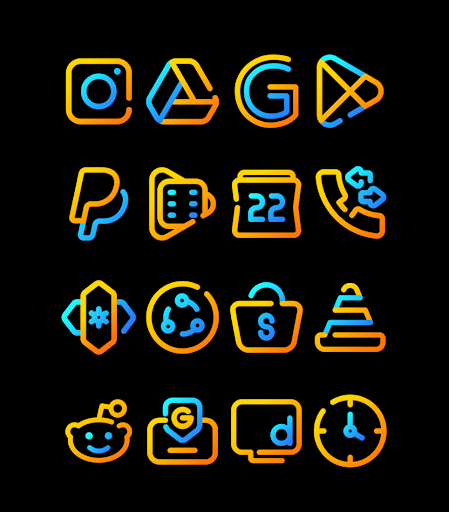 Screenshot of Nuclear - Lines Icon Pack
