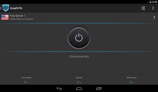 DroidVPN - Easy Android VPN Screenshot