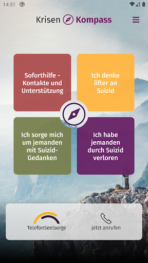 Android application KrisenKompass screenshort