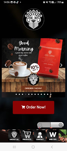 Aya Uma Coffee LLC. Screen 2