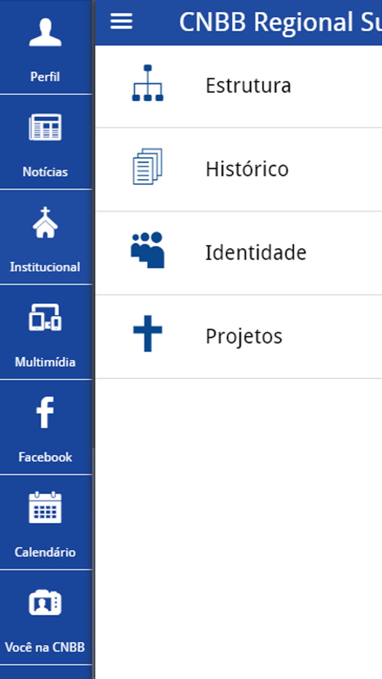 Android application CNBB - Regional Sul 3 screenshort