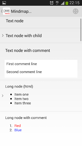 Z Mind (FreeMind compatible) Screen 3