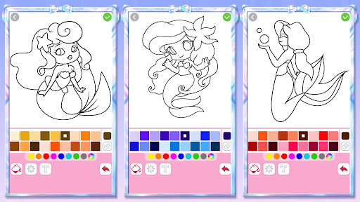 Mermaid Coloring:Mermaid games screenshot