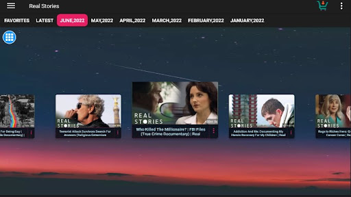 Screenshot of Real Stories Documentaries