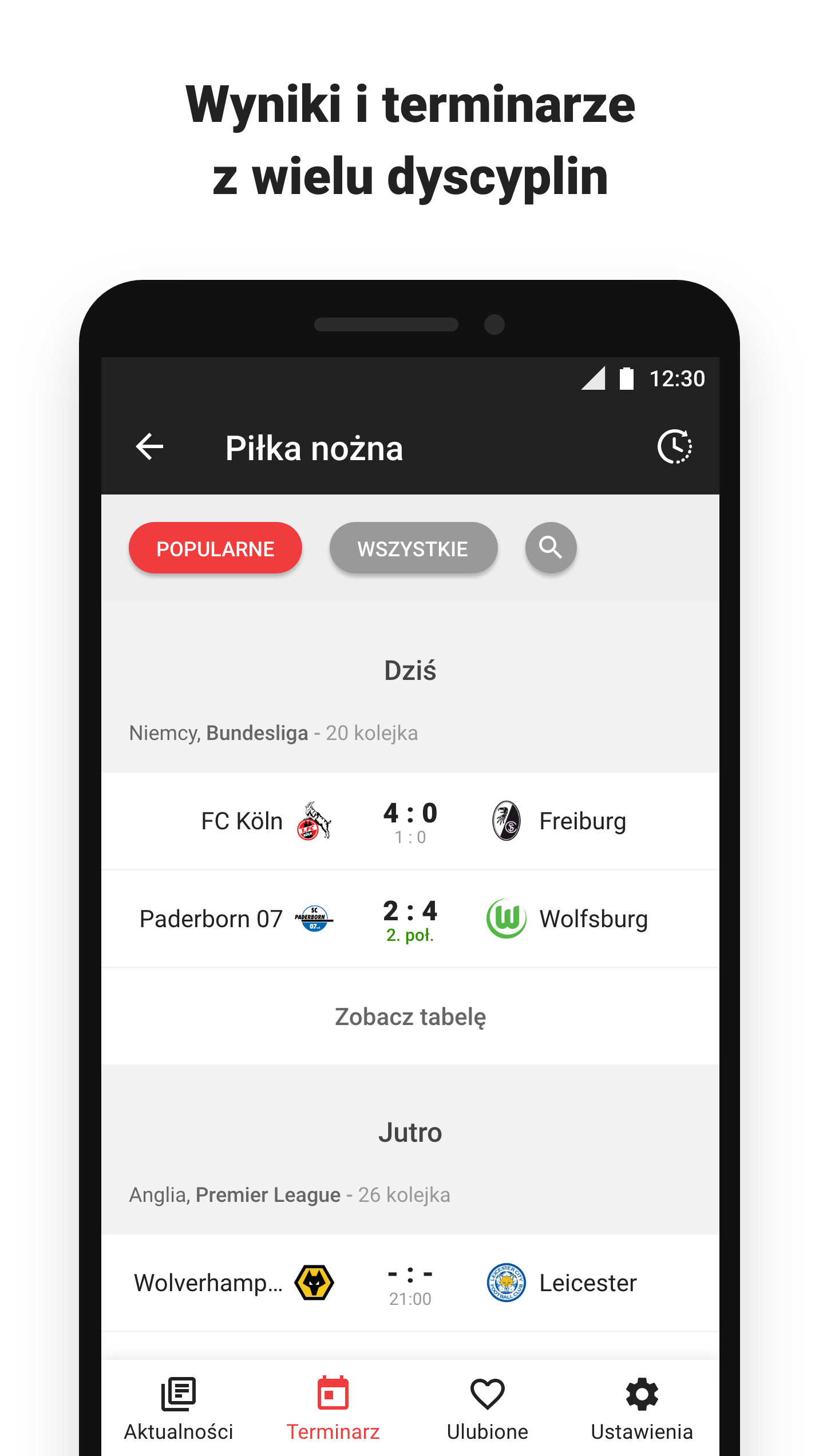 Android application Sport.pl LIVE screenshort
