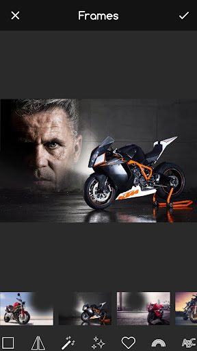 Android application Motor Bike Photo Editor screenshort