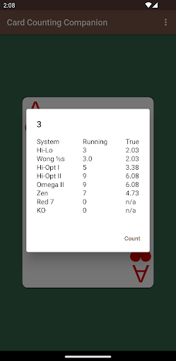 Card Counting Companion Screen 3