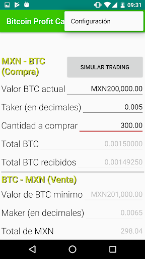 Calculadora de ganacias bitso Screen 3