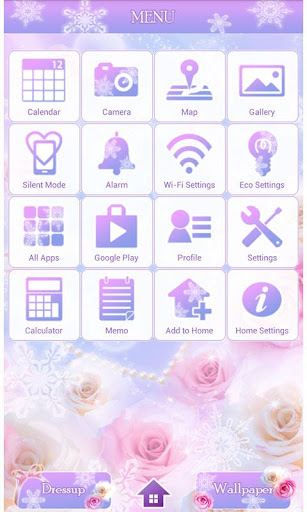 Winter Heart Wallpaper Theme Screen 3