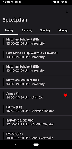 Android application moers festival screenshort