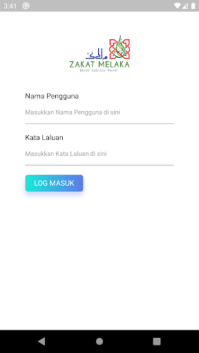 Android application iZakat v2 Eksekutif screenshort