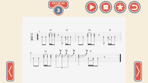 Android application 96 Rock Guitar Licks screenshort