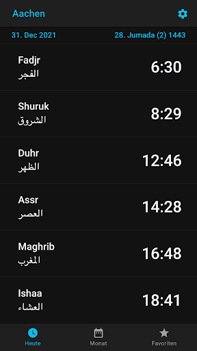 Android application Prayer Times - Gebetszeiten screenshort