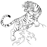 Tiger Tattoo Design Wallpaper icon