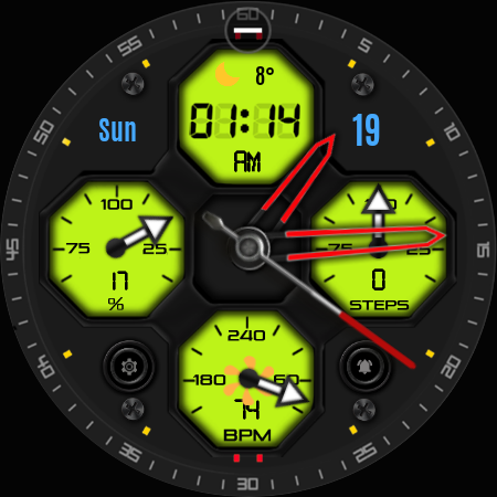Pars Hitit Hybrid Watch Face