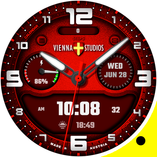 Blue White Watch Face VS16 logo