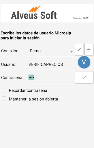 Android application Verificador para Microsip 2022 screenshort