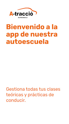 Android application Autoescuela A-Traccio screenshort