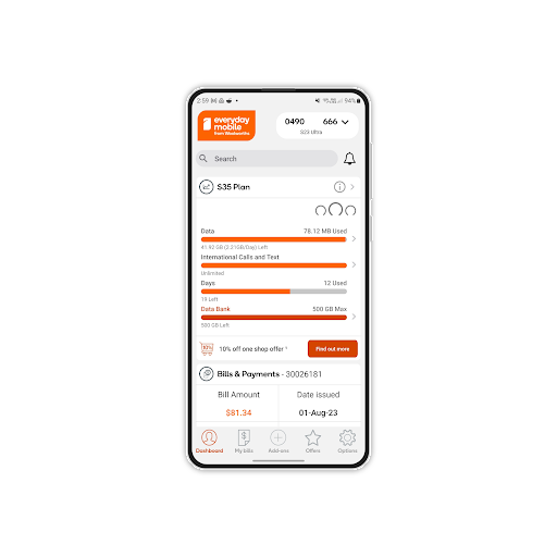 Android application Everyday Mobile (Woolworths) screenshort